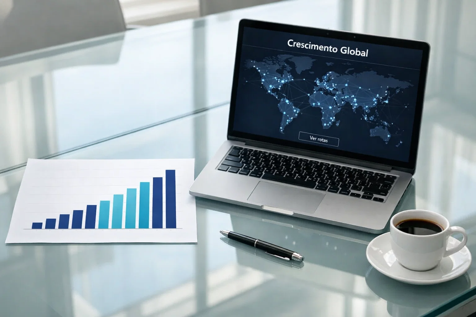 Crescimento do mercado global de apostas cripto — gráfico ascendente com volume de transações blockchain